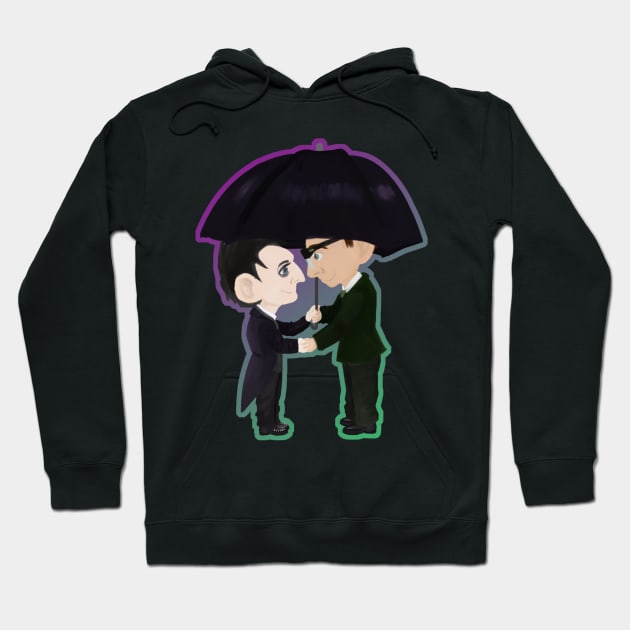 Nygmobblepot under a umbrella Hoodie by PseudoL